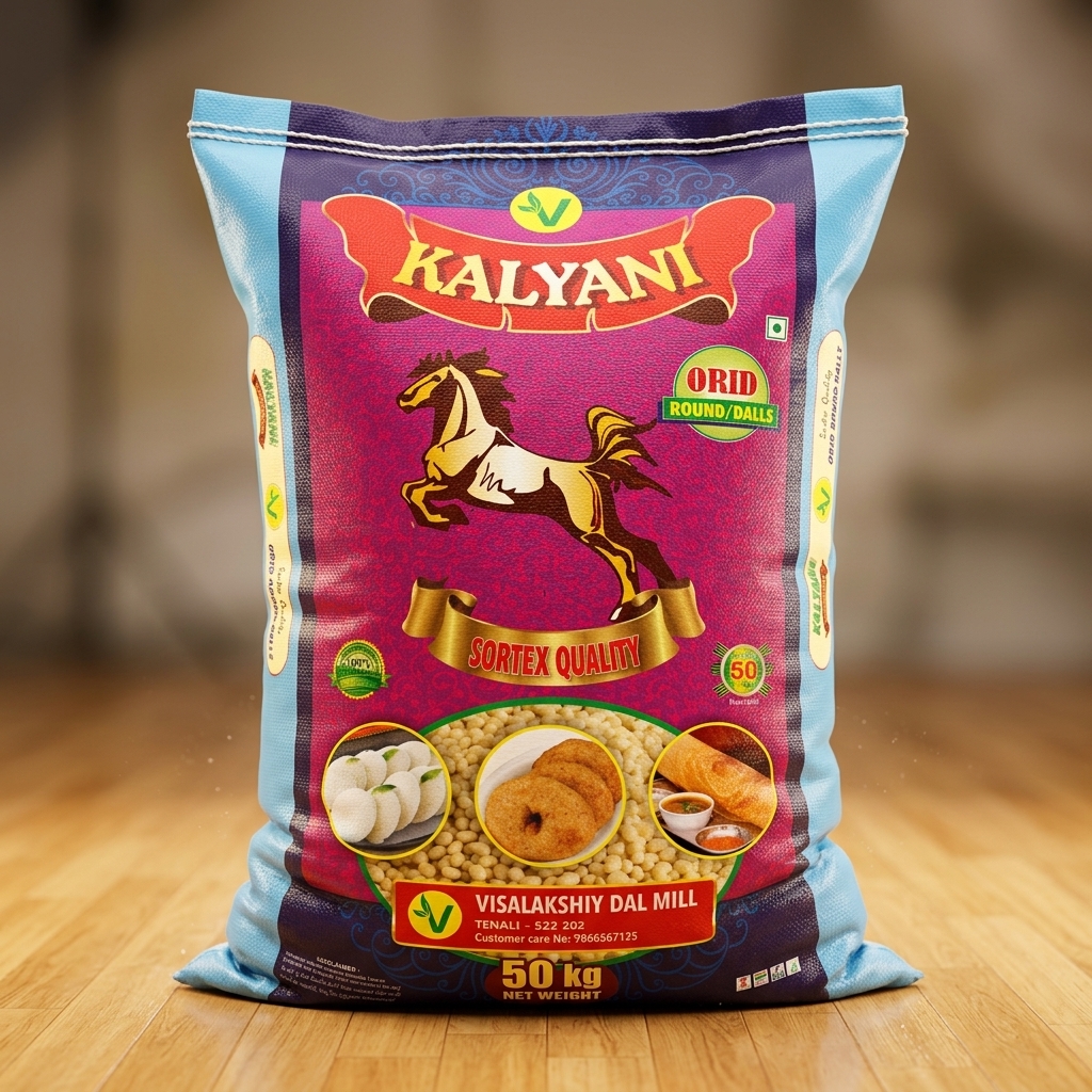 Kalyani 50kg Orid Round / Dalls loaded bag
